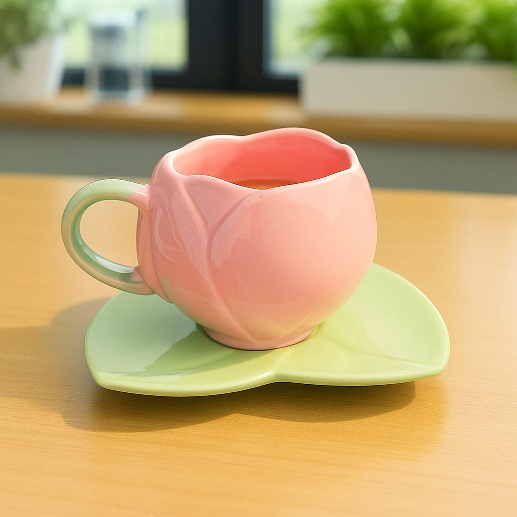 Lotus Shaped Mug Set