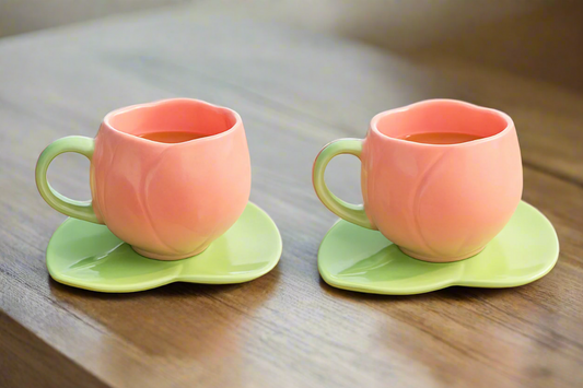 Lotus Shaped Mug Set (Pack of 2)