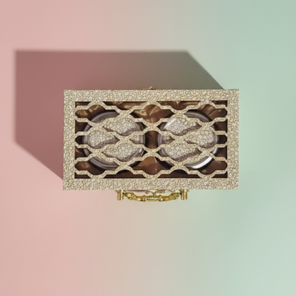 Premium Dry Fruit Box - Two Jars and Wodden Finish