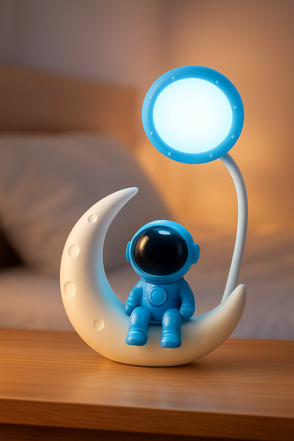Astronaut Moon Lamp | Cute Night Light for Kids & Home Décor