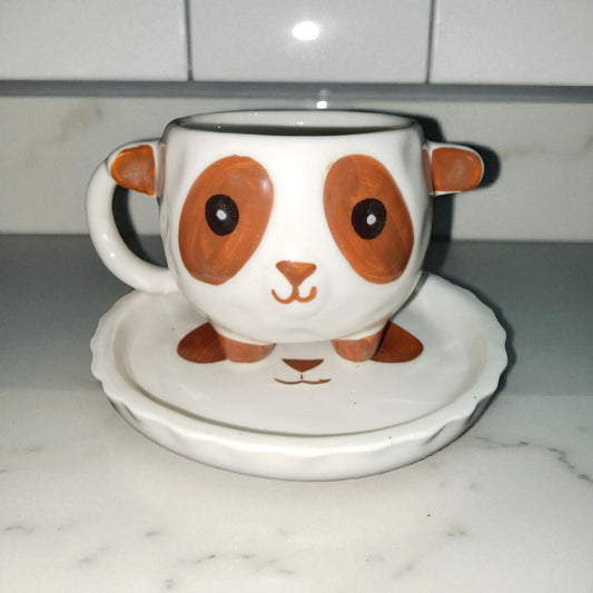 Panda Ceramic Cup with Saucer